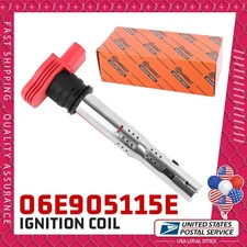 1X Ignition Coil Compatible For Audi Volkswagen Passat Golf Replaces #06E905115E
