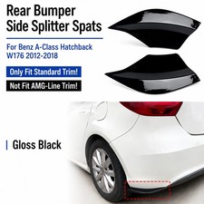 Heckansatz Splitter Flap Schwarz Für Mercedes-Benz A-Klasse Standard W176 12–18 Heckansatz Splitter Flap Schwarz Für Mercedes-Benz A-Klasse Standard W176 12–18