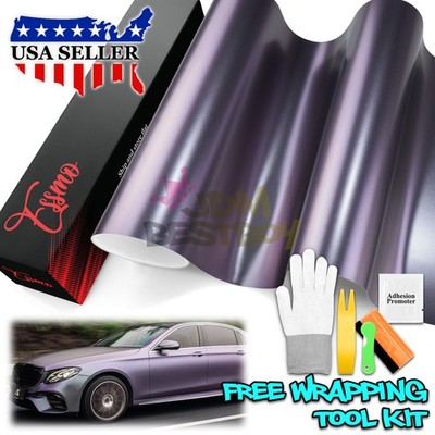 ESSMO PET Pearl Metallic Carpi Gray Purple Auto Vinyl Wrap Film Decal Sticker