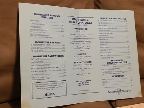 The Mountains Grill and Deli Menu Lincoln NE - Bild 7 von 7