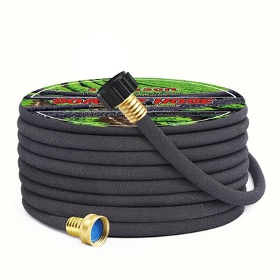 15ft Rubber Soaker Hose - Heavy Duty Drip Irrigation for Gardens & Plants