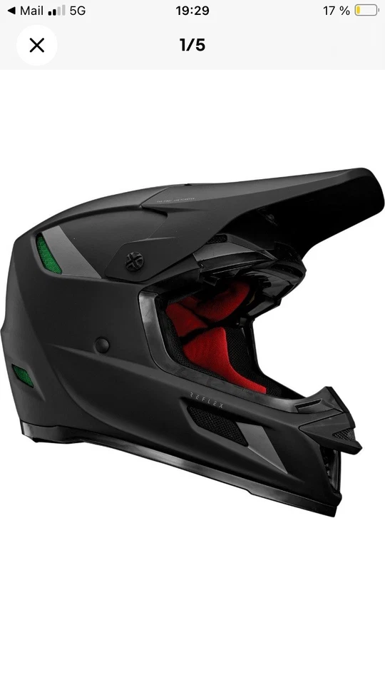 Casque Cross Thor Reflex Blackout Mat taille S - Photo 1/1