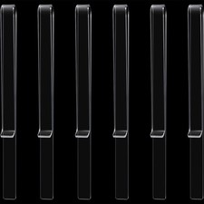 6 Pcs Clear Acrylic Music Stand Clips Piano Book Holder Clips for Musician