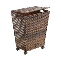 WäSchebehäLter WäSchesammler WäSchekorb WäSchebox Aus Polyrattan Dunkelbraun
