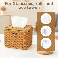 Woven Tissue Box Holder Facial Tissues Holder for Restaurant Hotel Home