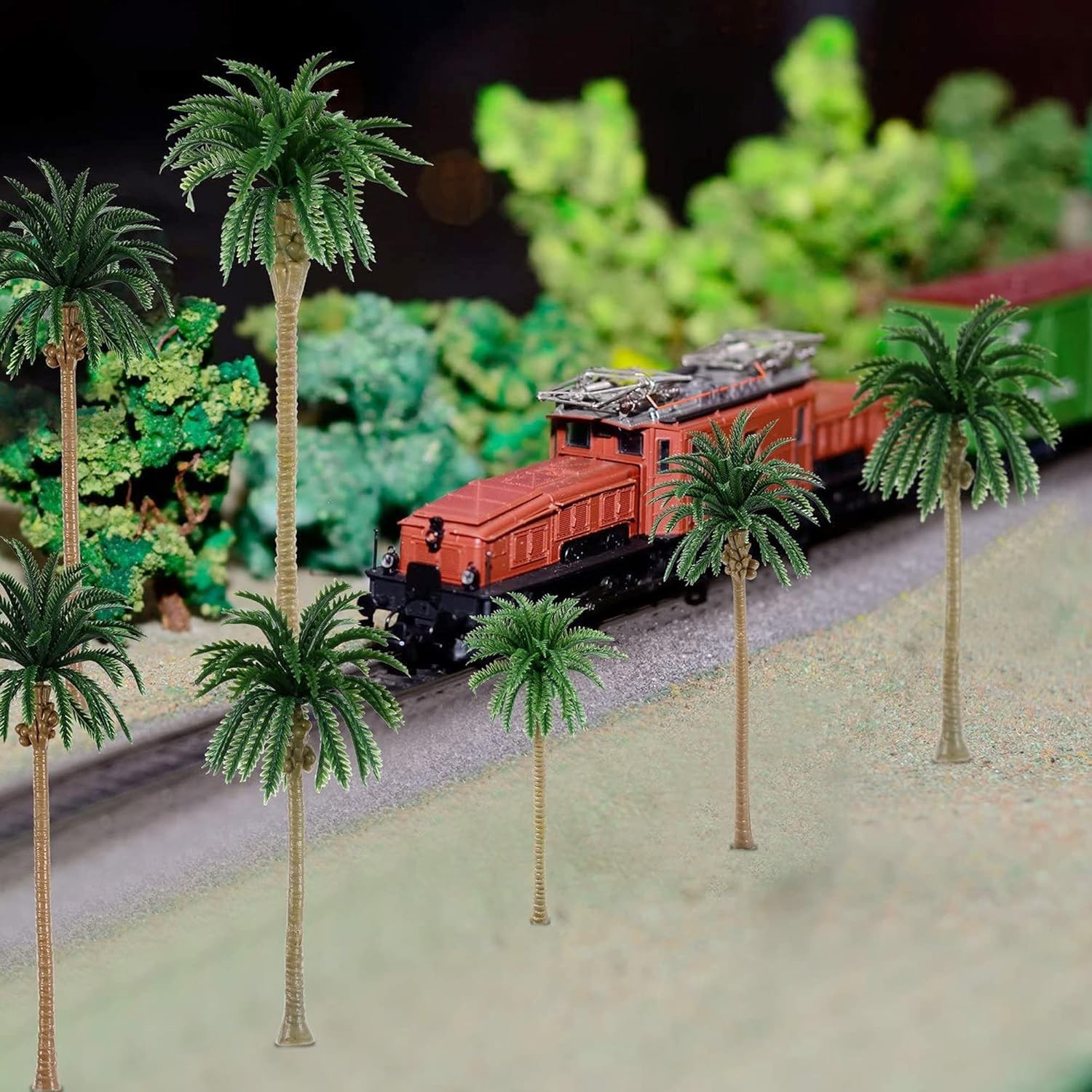 Woohome 44 PCS Model Trees Coconut Palm with 5 Mini... 