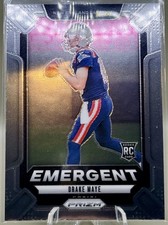 Drake Maye 2024 Panini Prizm Emergent RC #4 Rookie New England Patriots 🔥