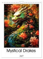 Mystical Drakes (Wall Calendar 2027 DIN A4 Portrait), Calvendo 12 Month Wall Cal