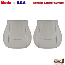 2005-2010 Fits Chrysler 300c Genuine Leather Front Bottom Seat Covers Light Gray