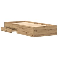 Bettrahmen Artisan-Eiche 100X200 Cm Holzwerkstoff Stabil