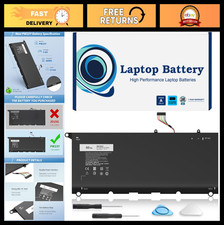 60Wh Laptop Battery Replacement for XPS 13 9360, PW23Y, TP1GT, RNP72 - High Capa