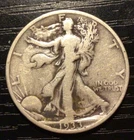 1933-S Walking Liberty Silver Half Dollar, VG. I44