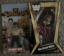 WWE Mattel Lot Of 2 Great Muta Figures Target Legends Superstars Chase Variant