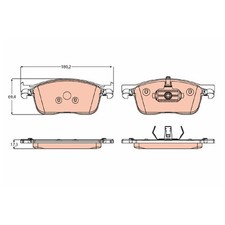 Satz Bremsbeläge Bremsklötze vorne für Peugeot Expert V Traveller | 24337232