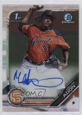 2019 Bowman Chrome Prospects Auto Melvin Adon #CPA-MA Auto 0b0