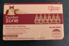 COMFORT ZONE 6 Pk Multi Cat Diffuser Refills; Cat Calming Pheromones C068 