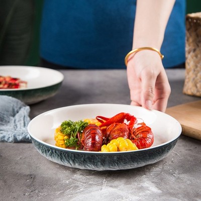 TABLEWÜRSER CERAMIC PLATTE Haushalt Assiette Tischgeschirr runde Schale