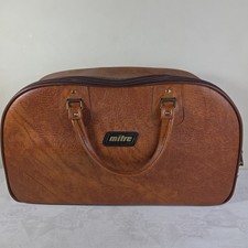 Vintage Mitre Leather Effect 4 Bowls Carry Bag With Handle