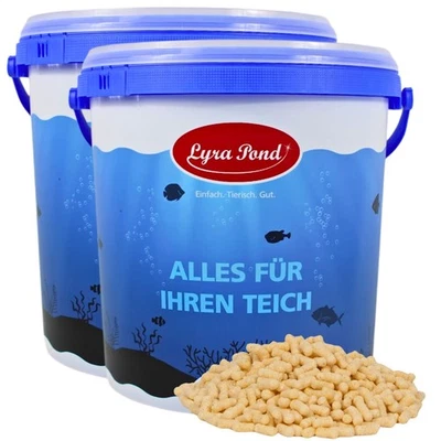 LYRA PET GMBH 2 x 10 Liter Pond Sticks im Eimer Teich- und Fischfutter Lyra Pond® MHD 8/2025