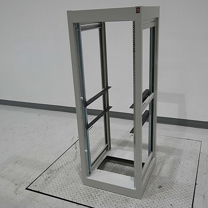 Hammond C2F195623LG1 Contempra II 32U Open Frame Server Rack Cabinet Light Gray