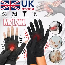 Copper Compression Gloves Anti Arthritis Finger Brace Wrist Support Pain Relief