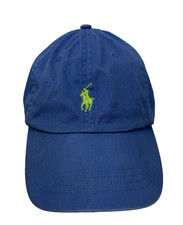 Polo Ralph Lauren Hat Cap Strap Back Mens One Size Green Pony Logo
