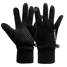 Kids Winter Cycling Gloves Touchscreen Thermal Fleece Sports Gloves for Boys ...