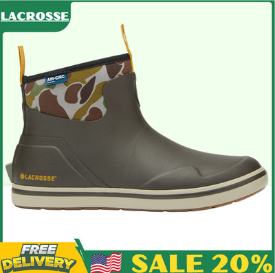 LaCrosse Alpha Deck Boot Men's Slip Resistant Waterproof Rubber Rain Boots NEW