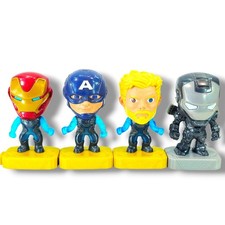 Lot Of 4 Marvel Avengers Toys Iron Man Thor War Machine Mcdonalds Happy Meal '19