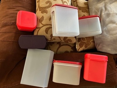 Tupperware 4 Scharnierdosen und 2 Modulboxen 