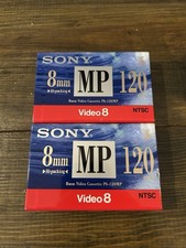 2x SONY Video8   8mm MP 120-Min Cassette Tapes   P6-120MP NTSC NOS