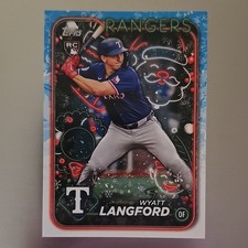2024 Topps Holiday Hidden Elf Rookie #HE-4 Wyatt Langford Texas Rangers MLB
