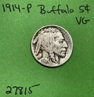 1914-P Buffalo 🦬 Indian Head Nickel 5c Vg Very Good