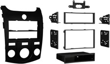 99-7338B Kia Forte 2010-2013 Installation Dash Kit for Double DIN/ISO Radios, Bl