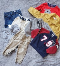 Baby Boy 12-18M Pants And Sweaters Bundle 8pc