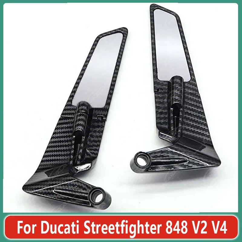 Для Ducati Streetfighter 848 V2 V4 мотоцикла зеркало ветра крыло стороны заднего вида - Изображение 2 из 4