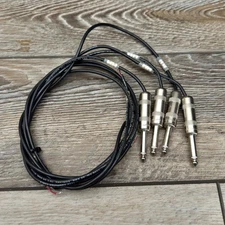 Switchcraft 1/4" Male Cable End Audio Mono Plug Connectors Lot of 4