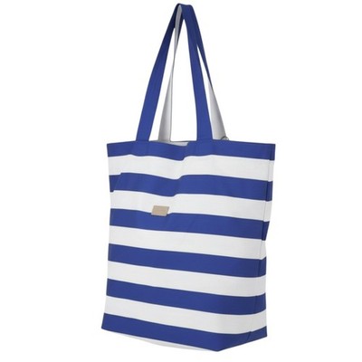 GANT UV Stripe Women Bag OS Yankee Blue White Beach Tote Shopper Lightweight