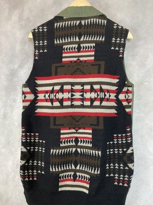 THREAD & SUPPLY Aztec Southwestern Full Zip Utility Pockets String Vest  Women M
