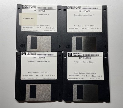 Agilent 16500-17570 HP 16500B Composite Sys MS-DOS Floppy Disk Set