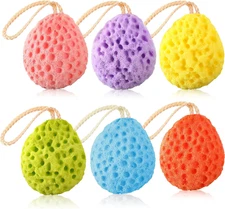 6 Pcs Bath Sponge Deep Cleansing Body Loofah Gentle and Deep Exfoliating Body Sc