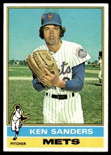 1976 Topps Ken Sanders New York Mets #291