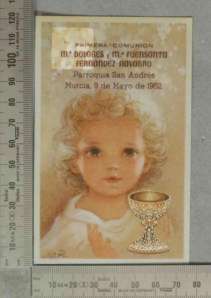 ESTAMPA. PRIMERA COMUNION 1982 - Imagen 1 de 1