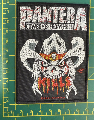Pantera Kills Cowboys From Hell Woven Sew On Patch Officially Licensed