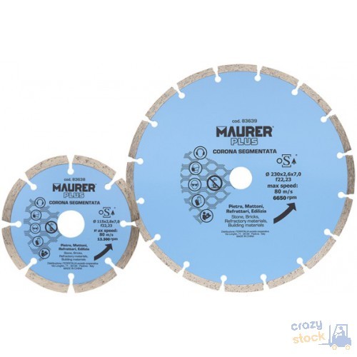 Offerta Disco Diamantato 230mm Maurer: Prezzo Imbattibile per Edilizia