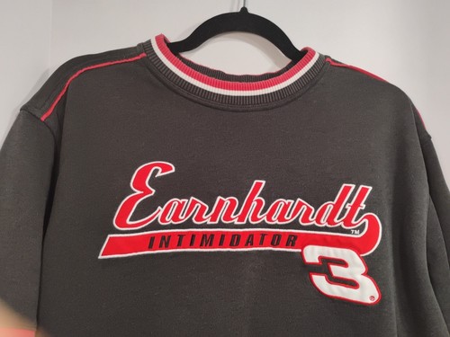 Rare VTG CHASE AUTHENTICS Dale Earnhardt Sr. Intimidator Sweatshirt 90s Black M - Picture 2 of 18