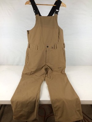 Excellent Volcom V.Co Sparta Bib Overall Men's Snow Pants, Bronze, Medium