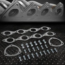 FOR 65-72 CHEVY BIG BLOCK BBC ENGINES EXHAUST MANIFOLD HEADER GASKET SET W/BOLTS