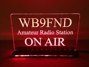 Multi-Colors-110V-Custom-Engraved-LED-Ham-Shack-Amateur-Radio-Call-Sign-Plaque