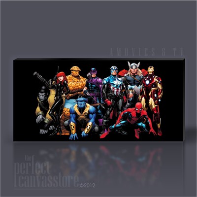 IRONMAN AWESOME GIANT ICONIC SUPERHEROES MOVIE CANVAS ART by Art Williams